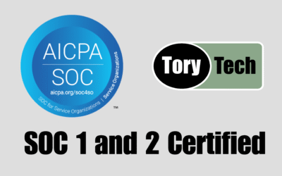 Tory Technologies Receives SOC 1 and SOC 2 Compliance Certification